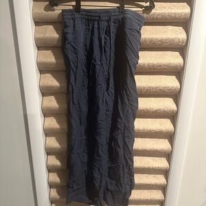 Zara Black Elastic Waist Trousers